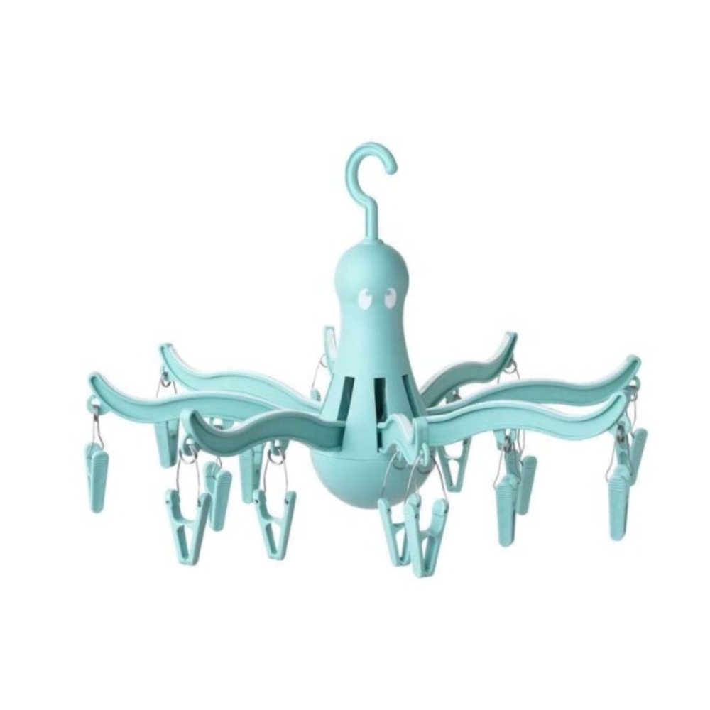 IKEA Pressa Hanging Dryer with 16 clips in blue